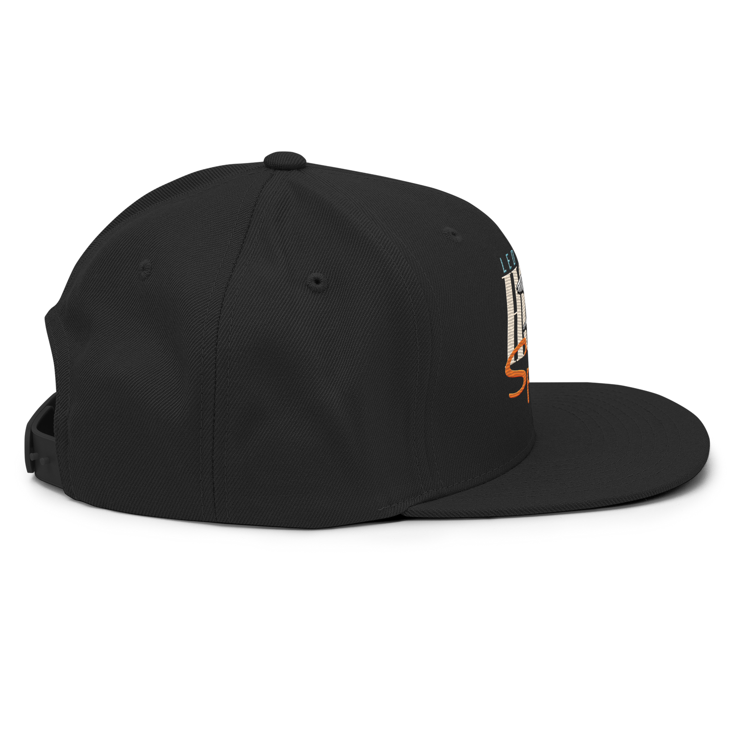 Justified In Christ Led by the Holy Spirit Black Embroidered Cap | Galatians 5:18 Christian Cap