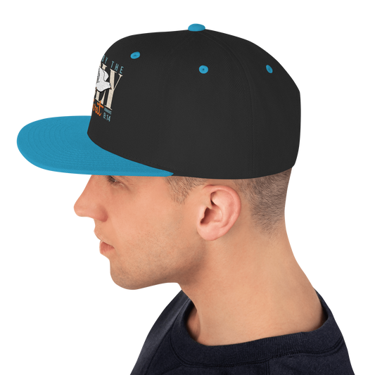 Led by the Holy Spirit black/teal embroidered