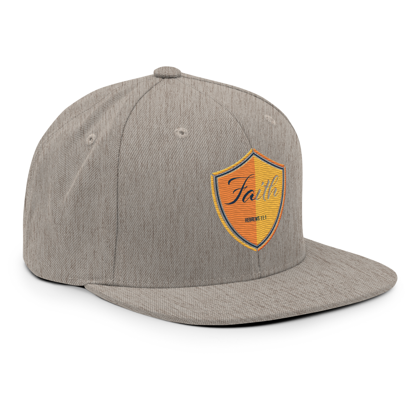 Justified In Christ Faith Embroidered Cap | Hebrews 11:1 Christian Cap