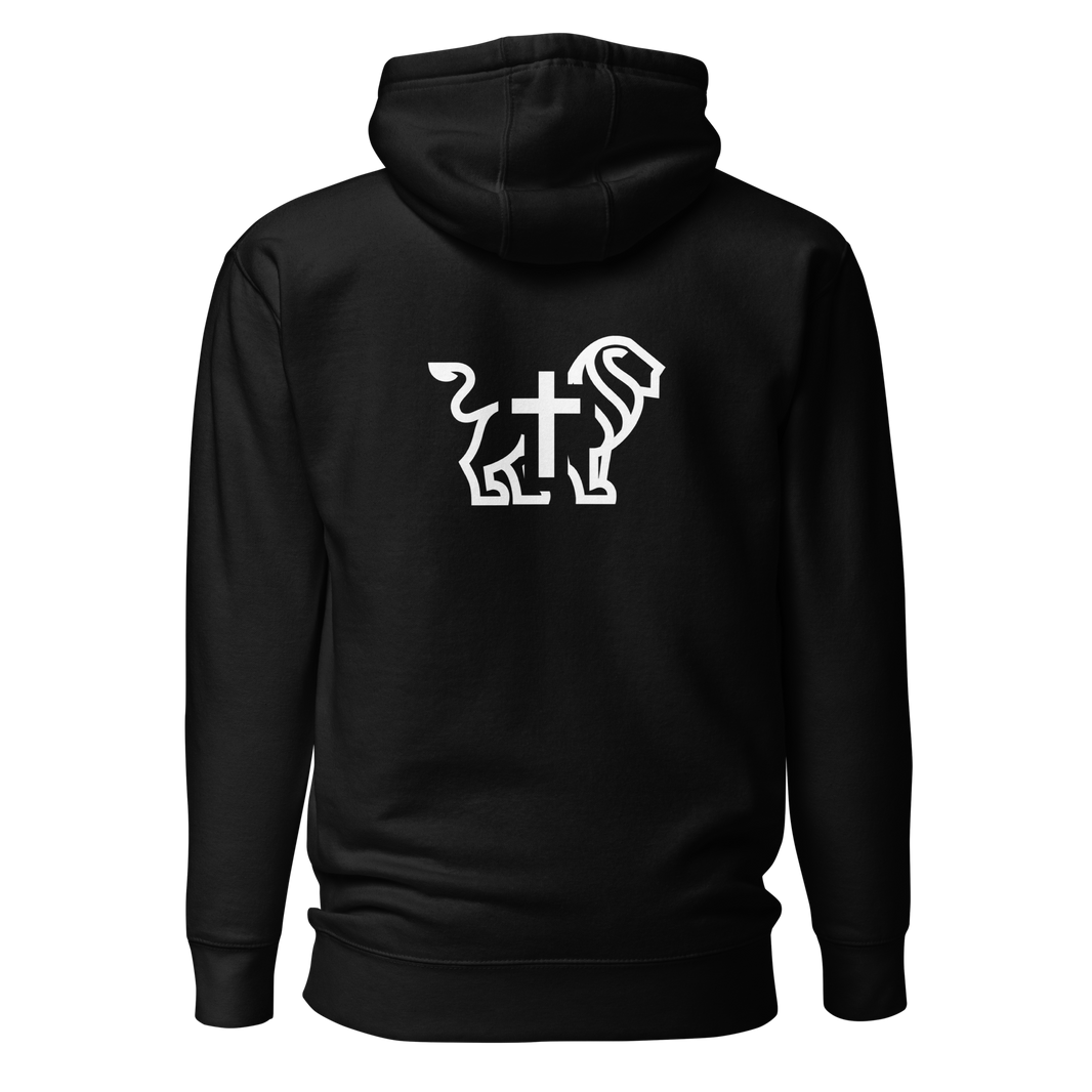 Justified In Christ Yeshua HaMashiach Black Hoodie | Christian Hoodie
