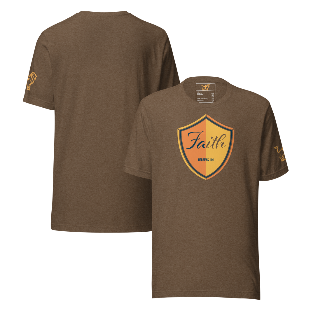 Justified In Christ Faith T-Shirt | Hebrews 11:1 Christian Tee