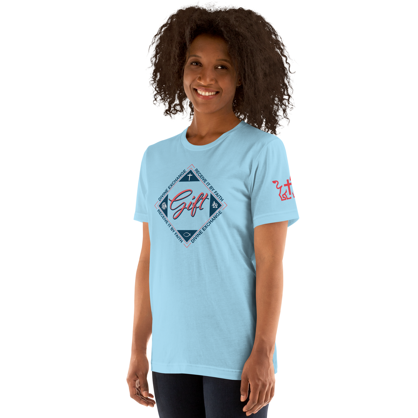 Justified In Christ Divine Exchange T-Shirt | 2 Corinthians 5:21 Christian Tee