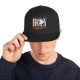 Justified In Christ Led by the Holy Spirit Black Embroidered Cap | Galatians 5:18 Christian Cap