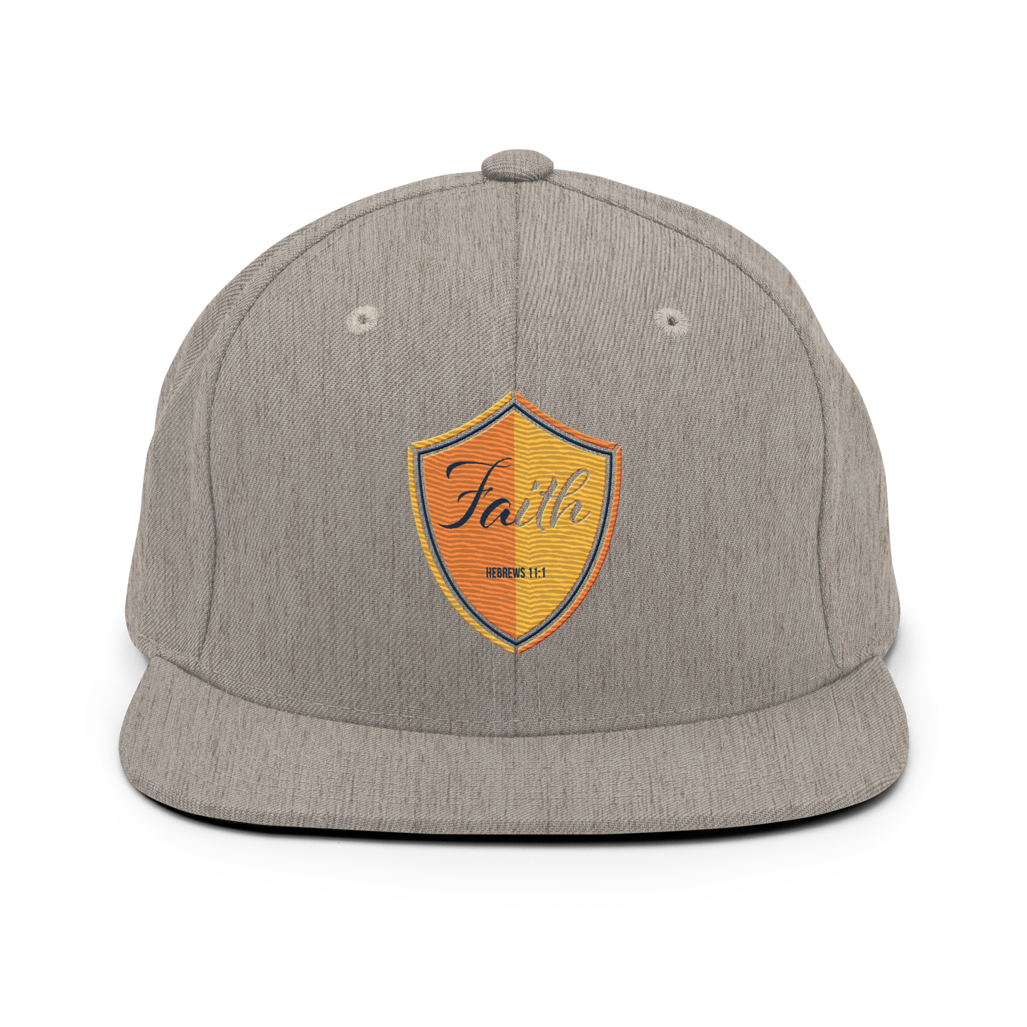 Justified In Christ Faith Embroidered Cap | Hebrews 11:1 Christian Cap