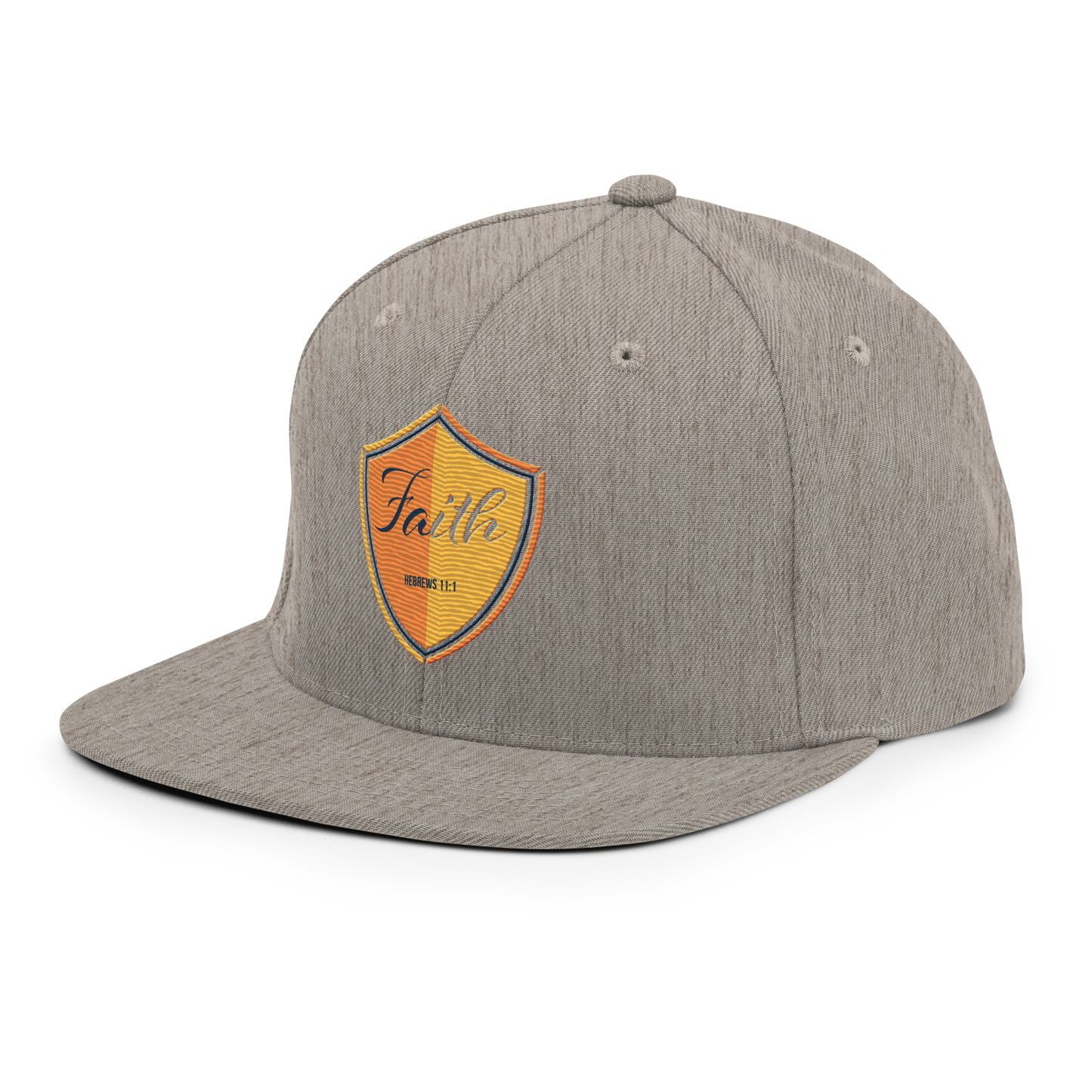 Justified In Christ Faith Embroidered Cap | Hebrews 11:1 Christian Cap