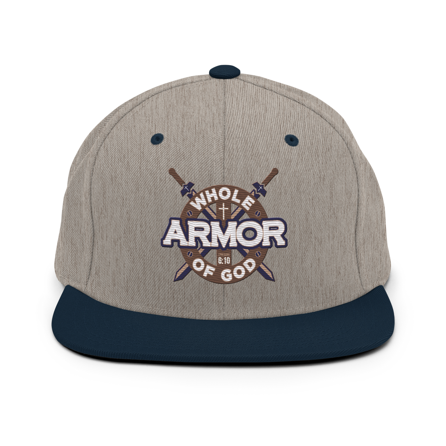 Justified In Christ Whole Armor of God Embroidered Cap | Ephesians 6:11 Christian Cap