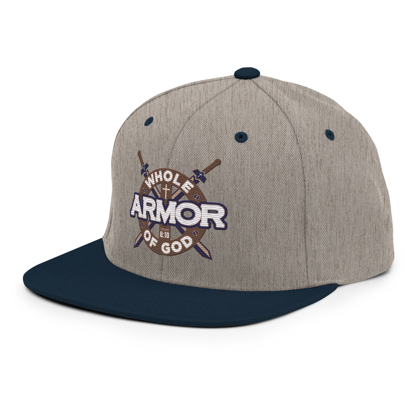 Justified In Christ Whole Armor of God Embroidered Cap | Ephesians 6:11 Christian Cap