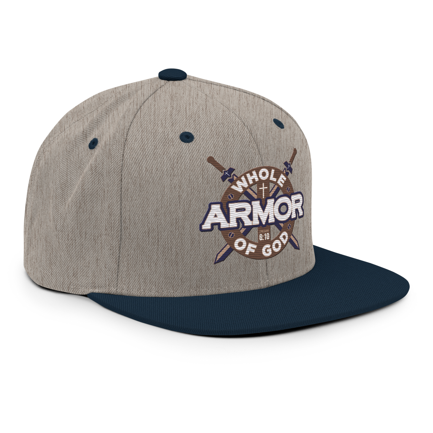 Justified In Christ Whole Armor of God Embroidered Cap | Ephesians 6:11 Christian Cap