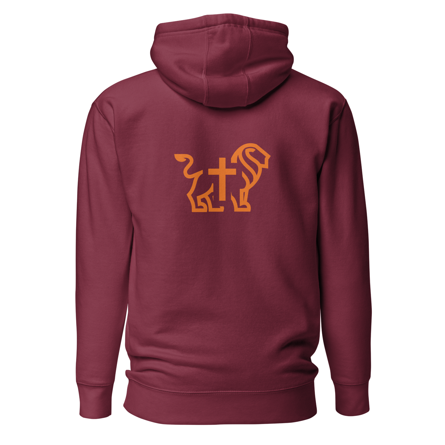 Justified In Christ Led by the Holy Spirit Maroon Hoodie | Galatians 5:18 Christian Hoodie