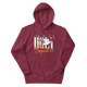 Justified In Christ Led by the Holy Spirit Maroon Hoodie | Galatians 5:18 Christian Hoodie