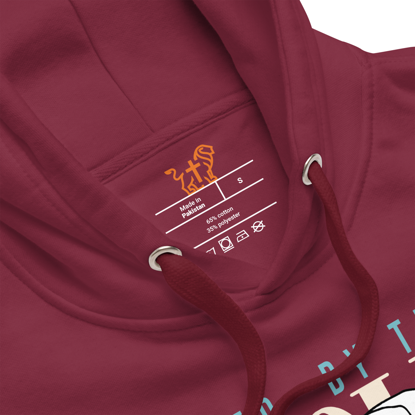 Justified In Christ Led by the Holy Spirit Maroon Hoodie | Galatians 5:18 Christian Hoodie