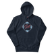 Justified In Christ Divine Exchange Navy Hoodie | 2 Corinthians 5:21 Christian Hoodie