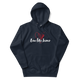 Justified In Christ Love like Jesus Hoodie | John 15:12 Christian Hoodie