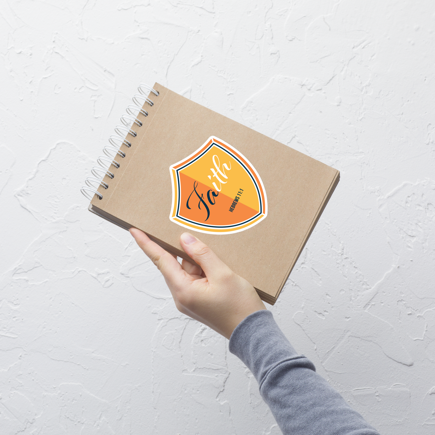 Justified In Christ Faith Sticker | Hebrews 11:1 Christian Sticker