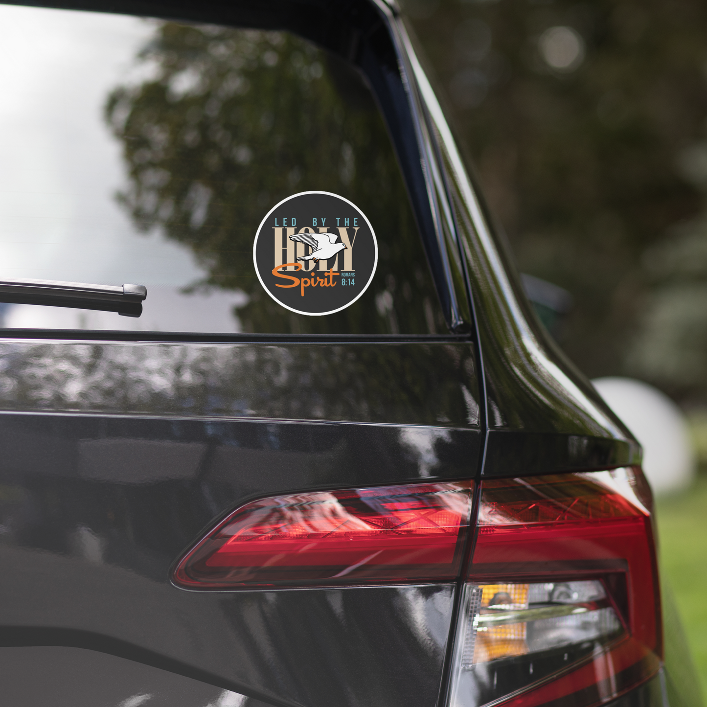 Justified In Christ Led by the Holy Spirit Sticker | Galatians 5:18 Christian Sticker