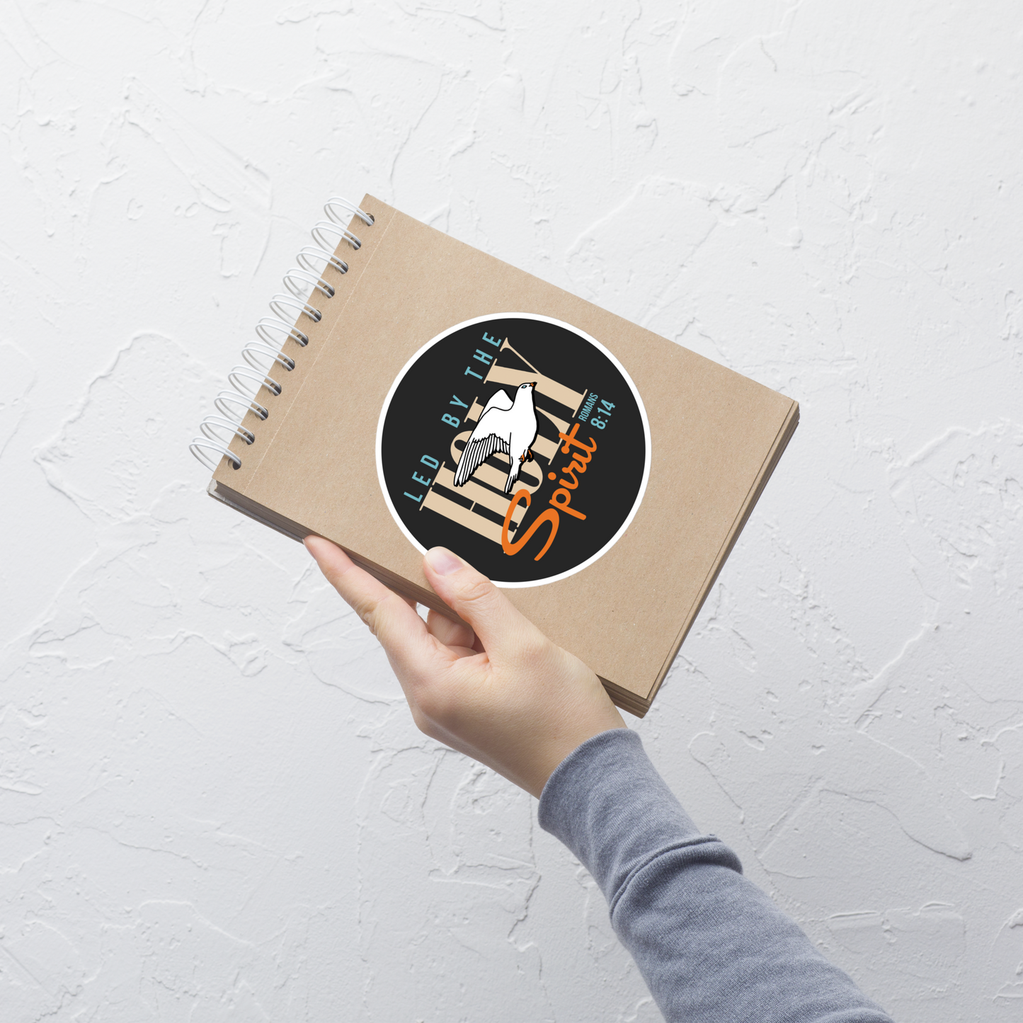 Justified In Christ Led by the Holy Spirit Sticker | Galatians 5:18 Christian Sticker