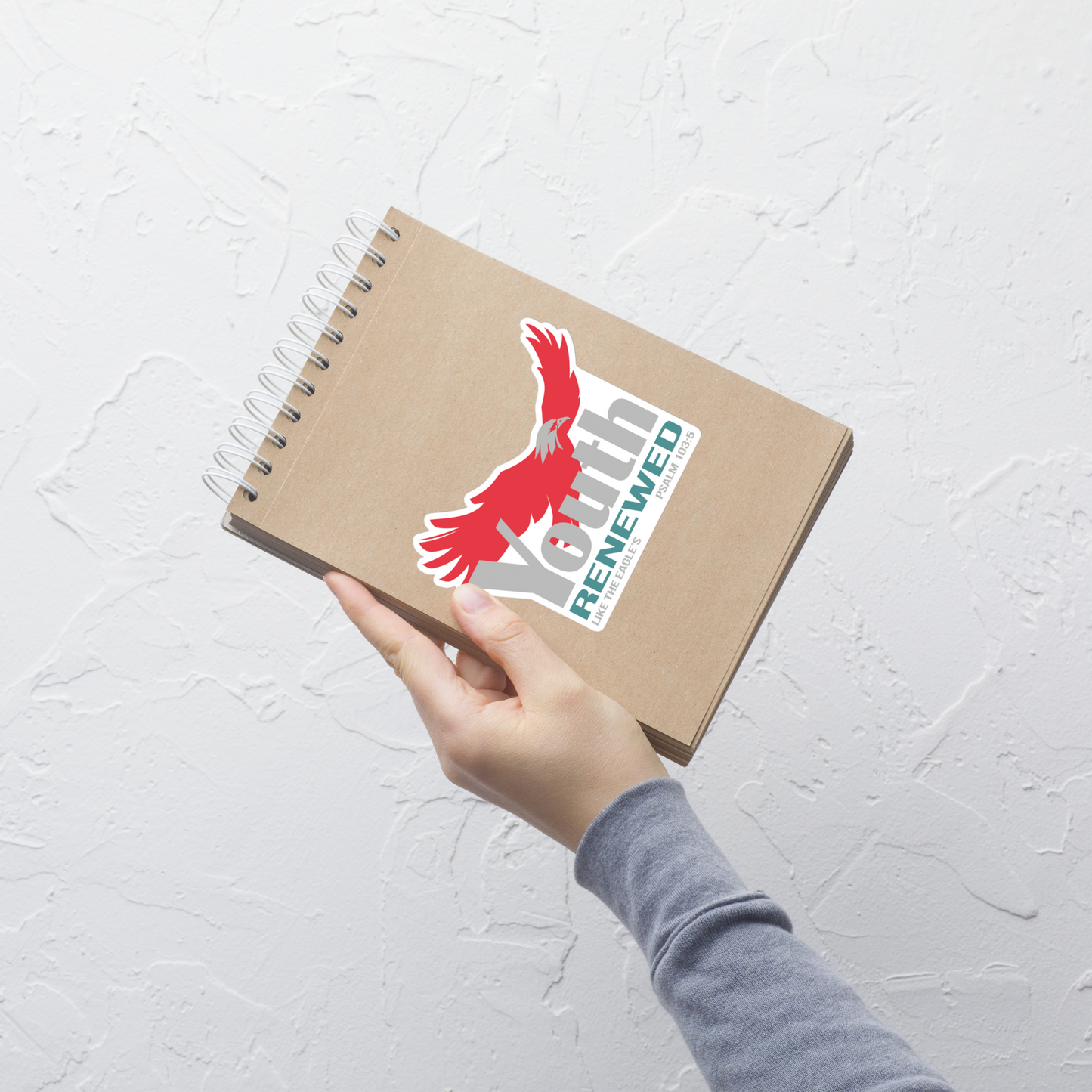 Justified In Christ Youth Renewed Sticker | Psalm 103:5 Christian Sticker