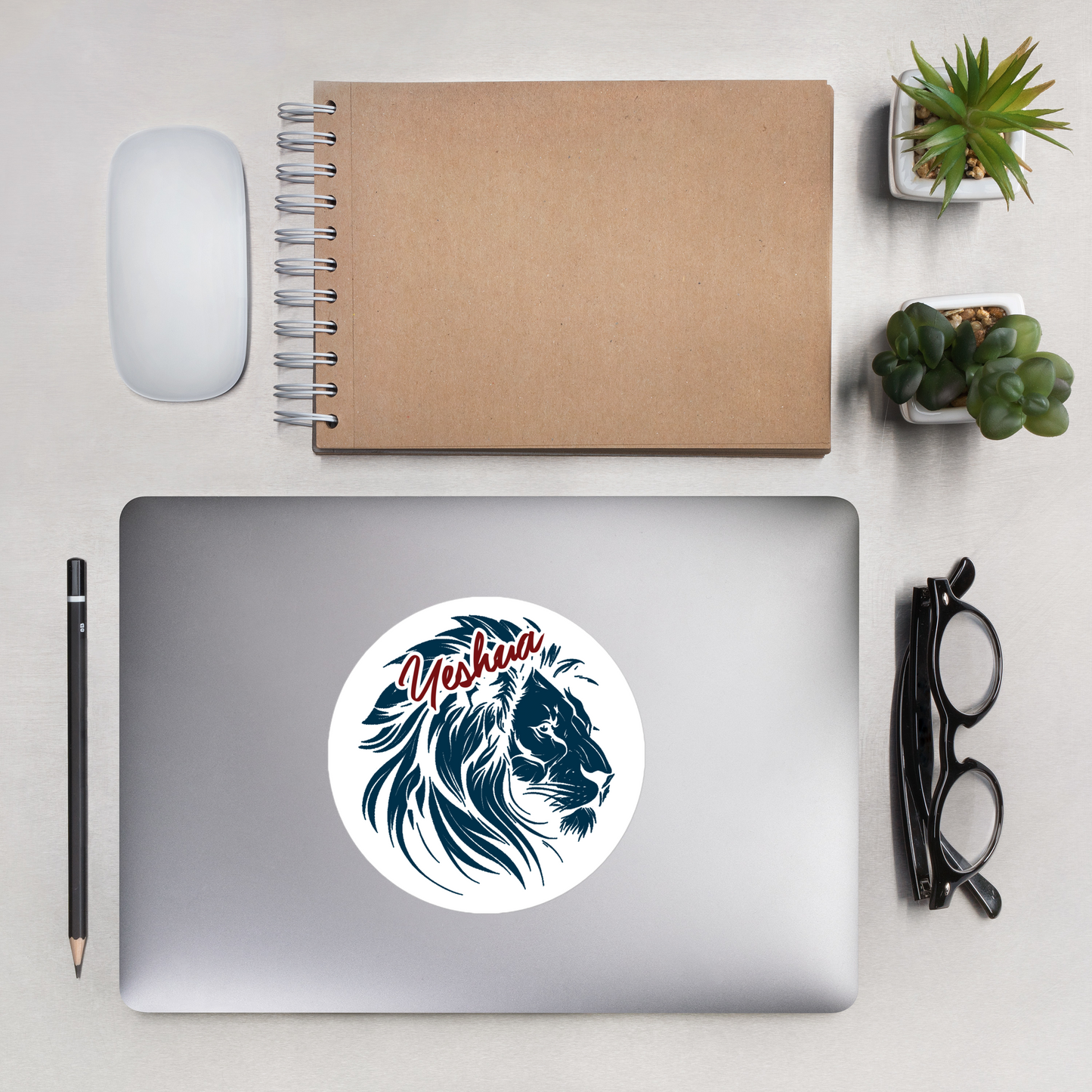 Justified In Christ Yeshua HaMashiach Sticker | Christian Sticker