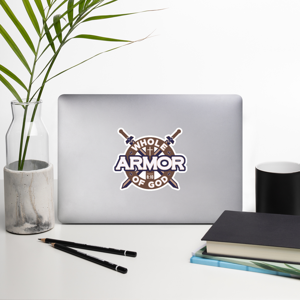 Justified In Christ Whole Armor of God T-Shirt | Ephesians 6:11 Christian Tee