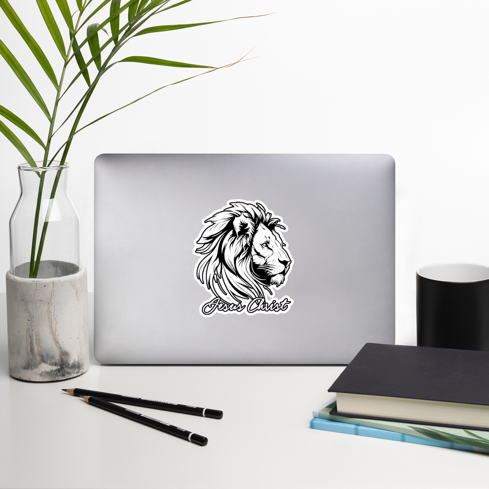 Justified In Christ Jesus Christ Sticker | Christian Faith Decal