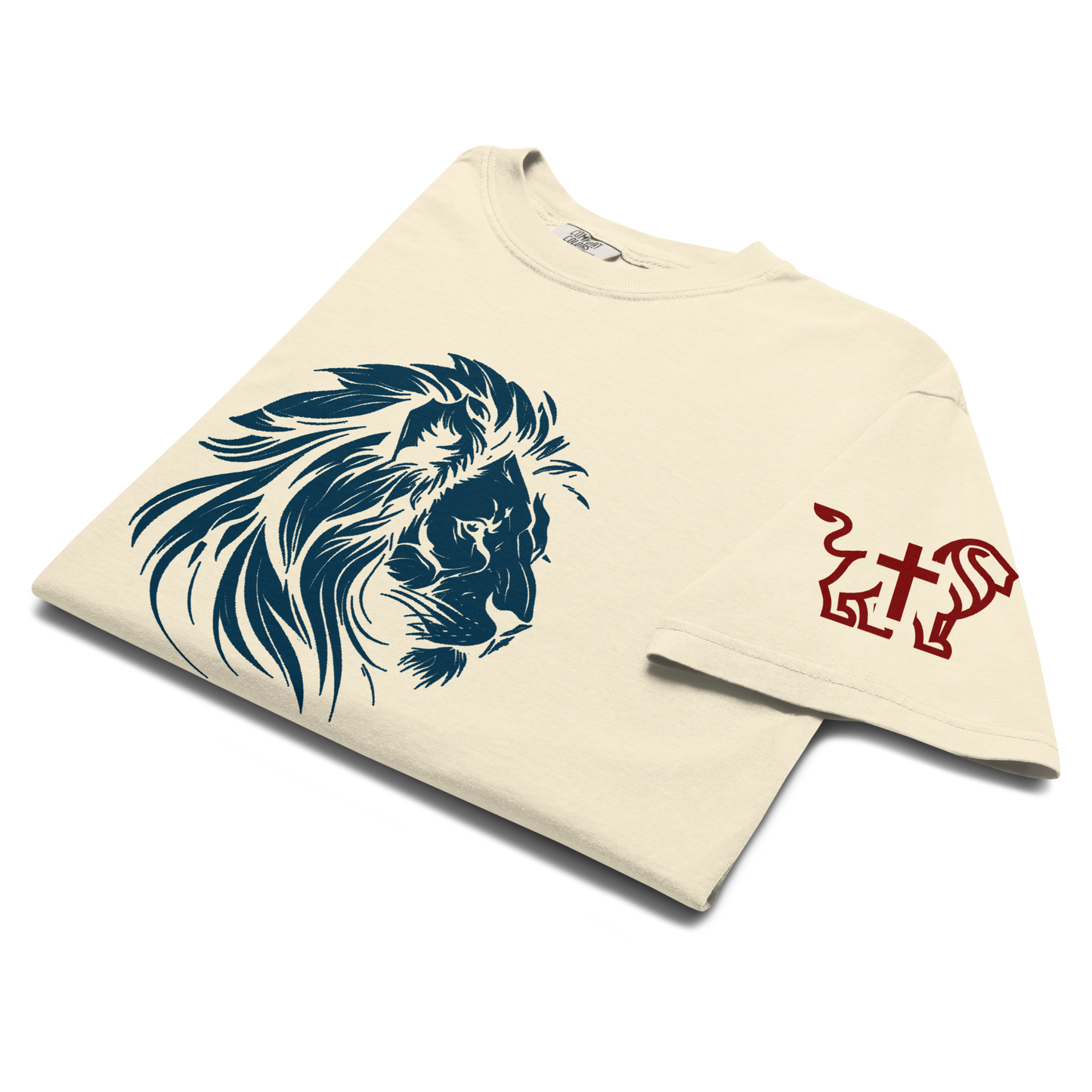 Justified In Christ Yeshua HaMashiach Heavyweight T-Shirt | Christian Tee