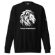 Justified In Christ Yeshua HaMashiach Black Crewneck Sweatshirt | Christian Apparel