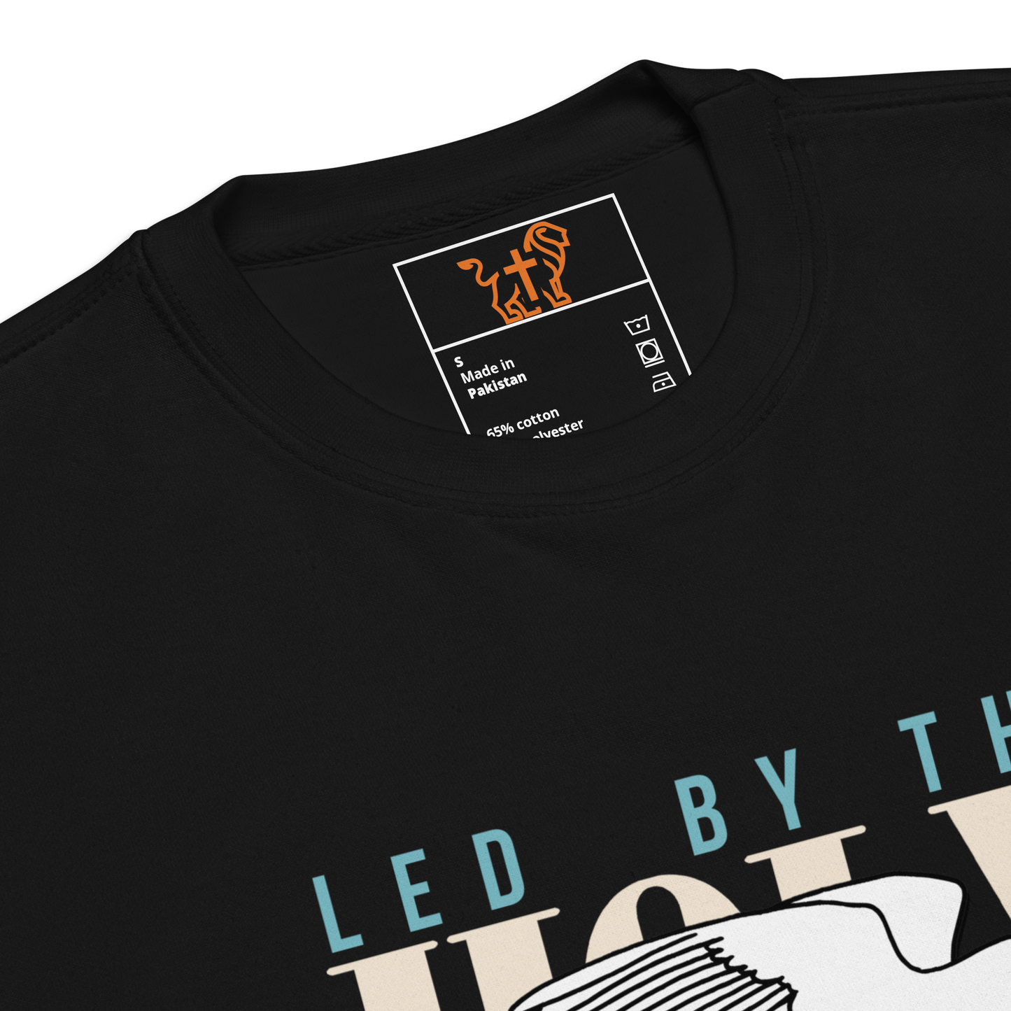 Justified In Christ Led by the Holy Spirit Crewneck Sweatshirt | Galatians 5:18 Christian Apparel