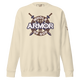 Justified In Christ Whole Armor of God Bone Crewneck Sweatshirt | Ephesians 6:11 Christian Apparel