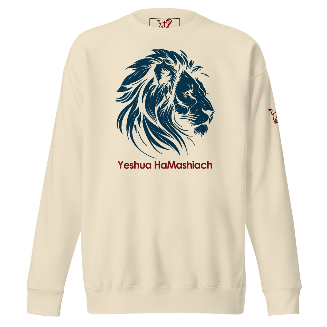 Justified In Christ Yeshua HaMashiach Crewneck Sweatshirt | Christian Apparel