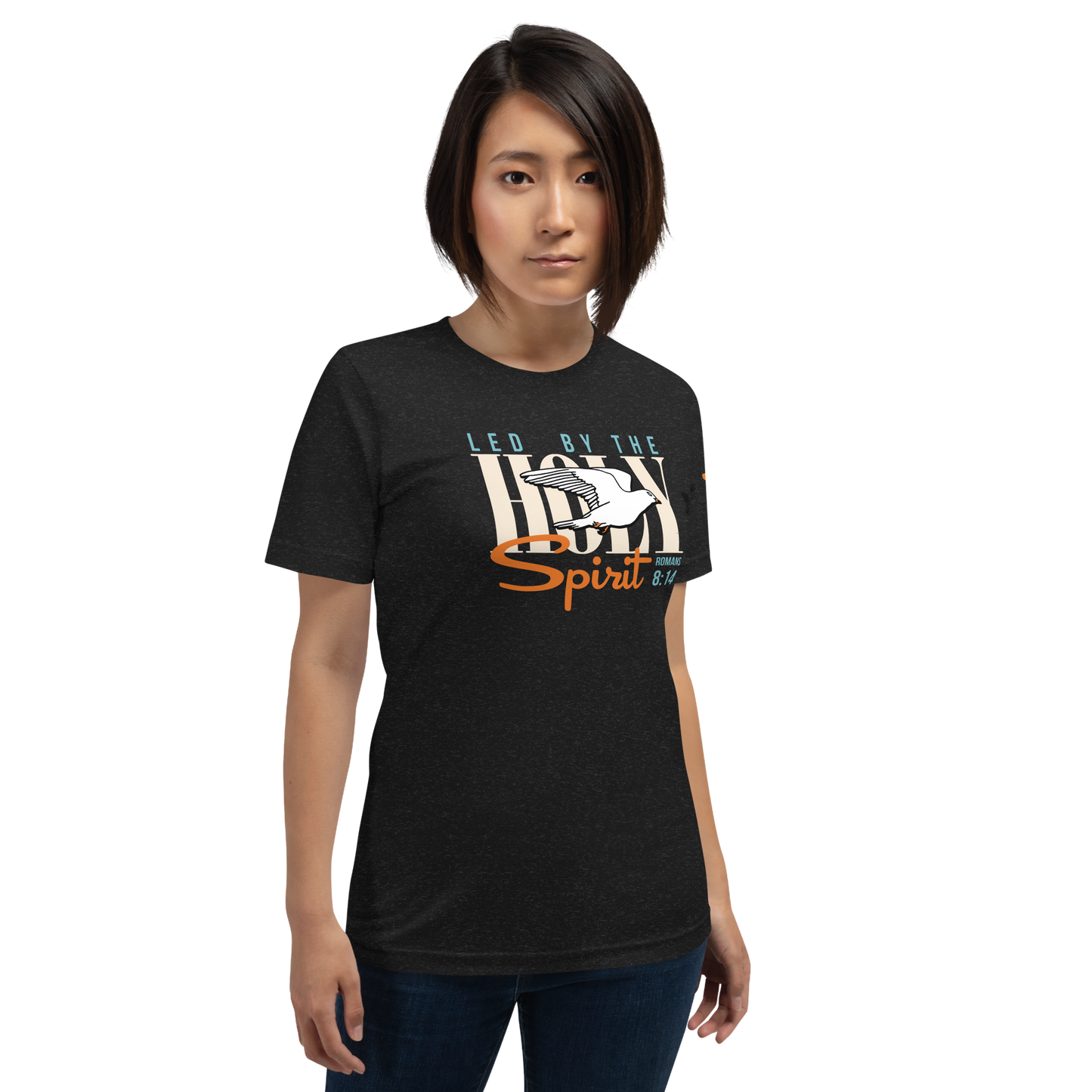 Justified In Christ Led by the Holy Spirit T-Shirt | Galatians 5:18 Christian Tee