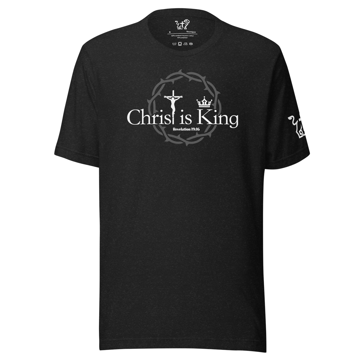 Justified In Christ Christ is King T-Shirt | Revelation 19:16 Christian Tee