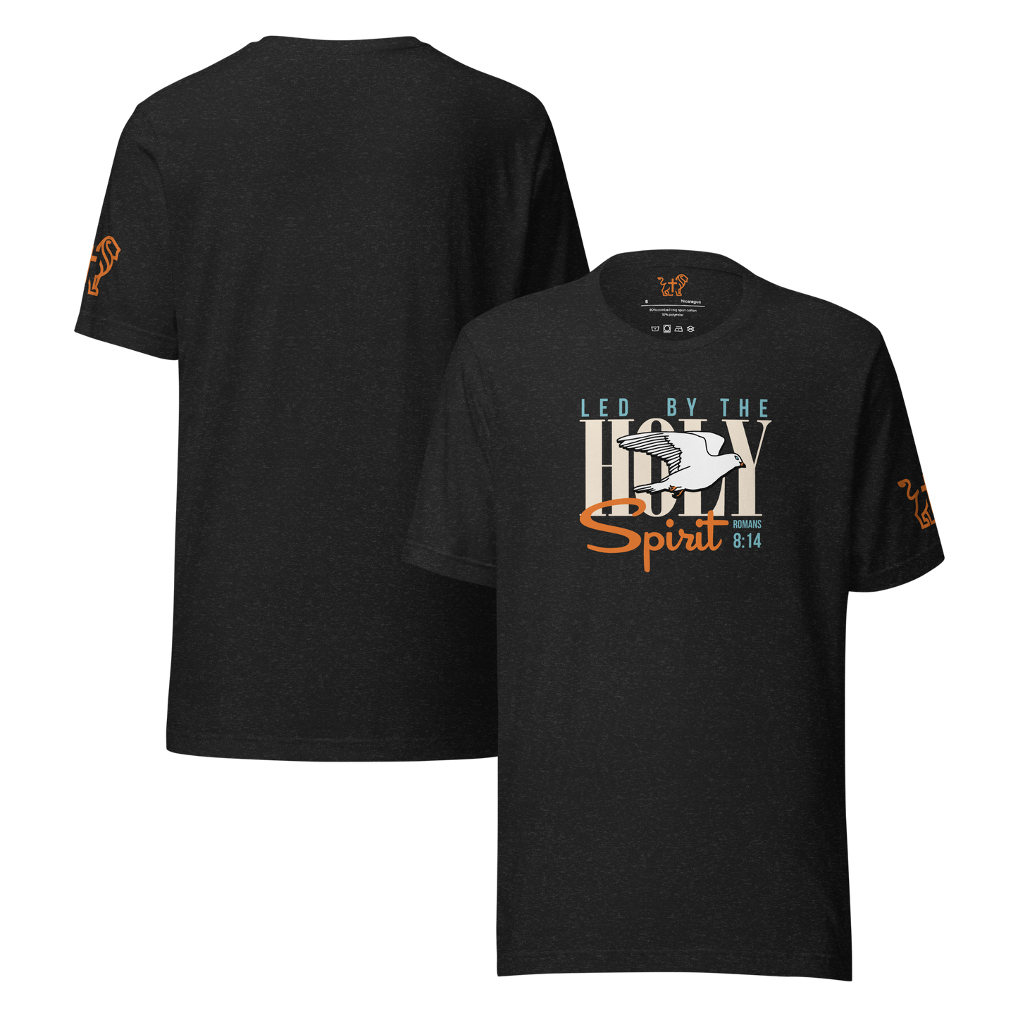 Justified In Christ Led by the Holy Spirit T-Shirt | Galatians 5:18 Christian Tee