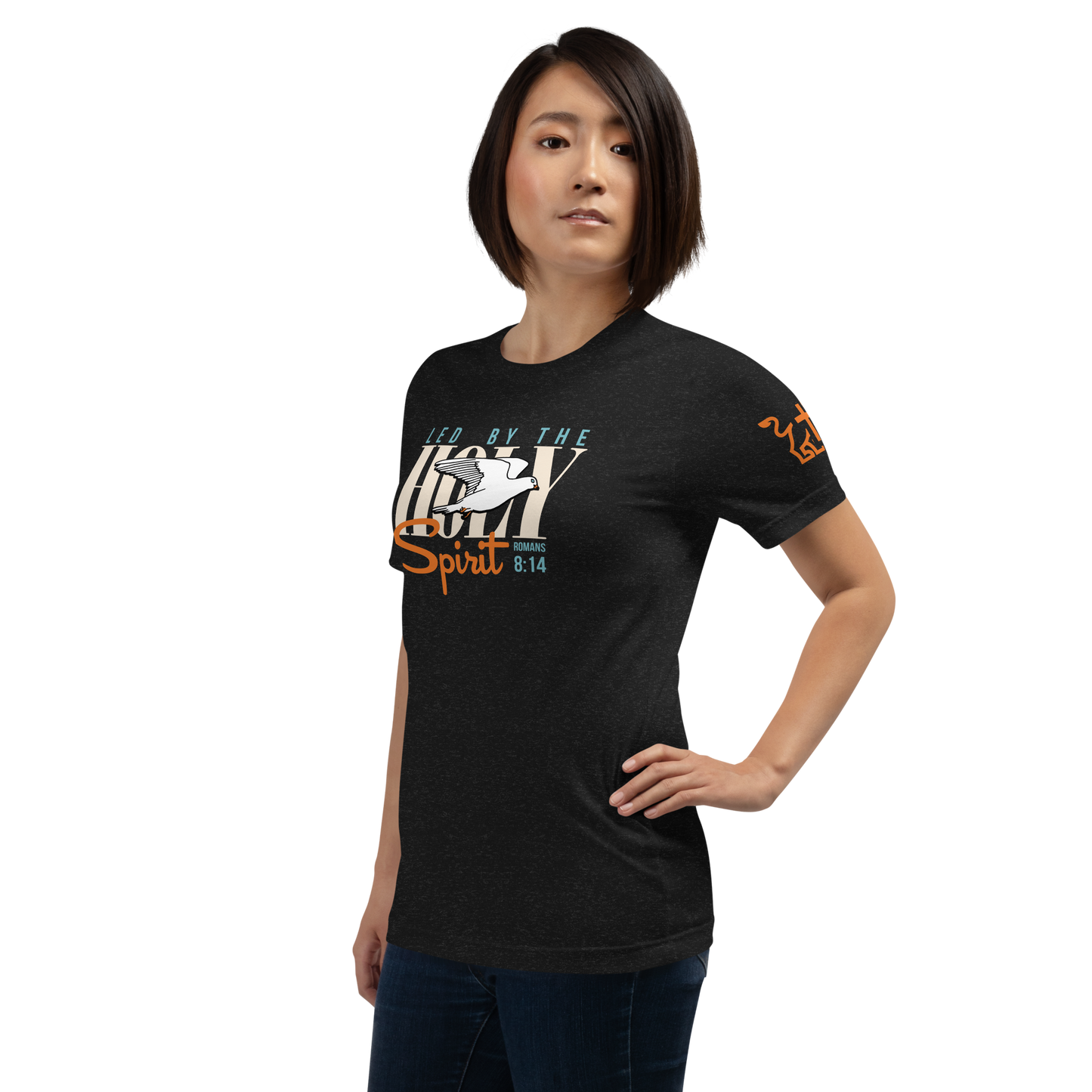 Justified In Christ Led by the Holy Spirit T-Shirt | Galatians 5:18 Christian Tee