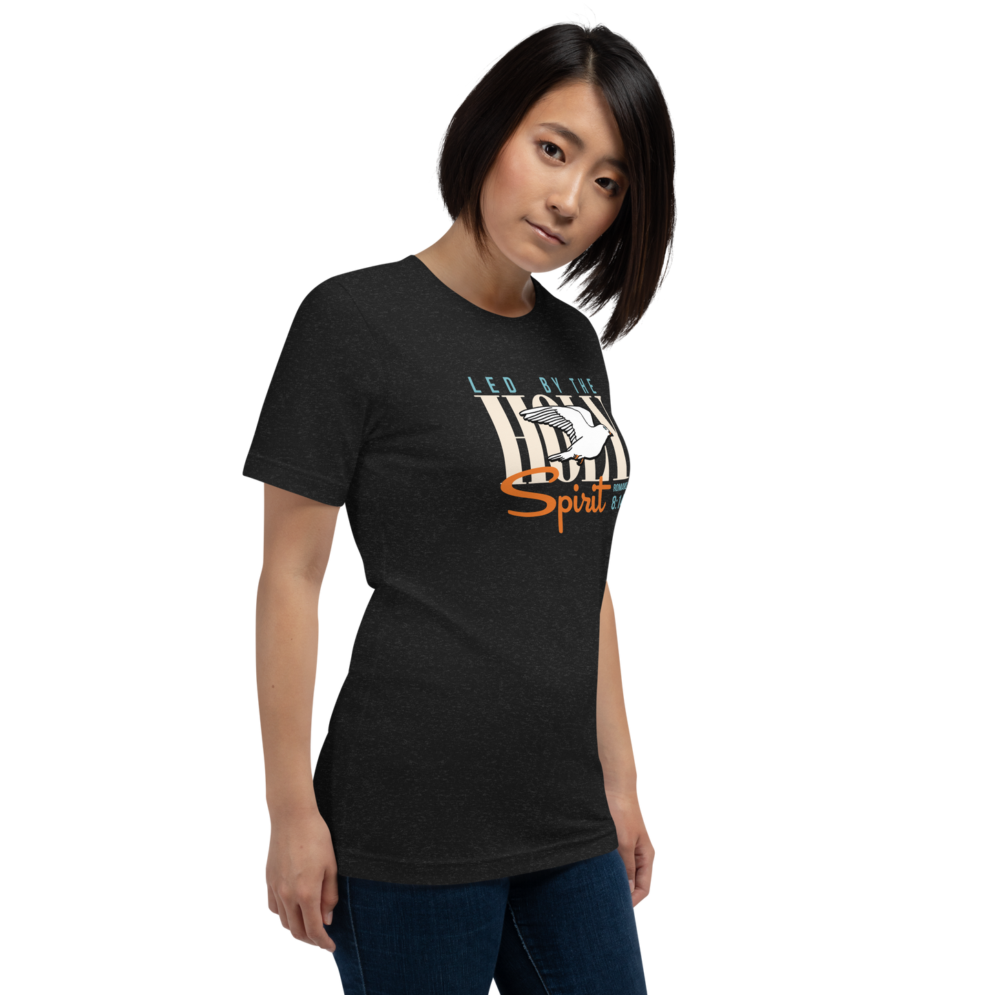 Justified In Christ Led by the Holy Spirit T-Shirt | Galatians 5:18 Christian Tee