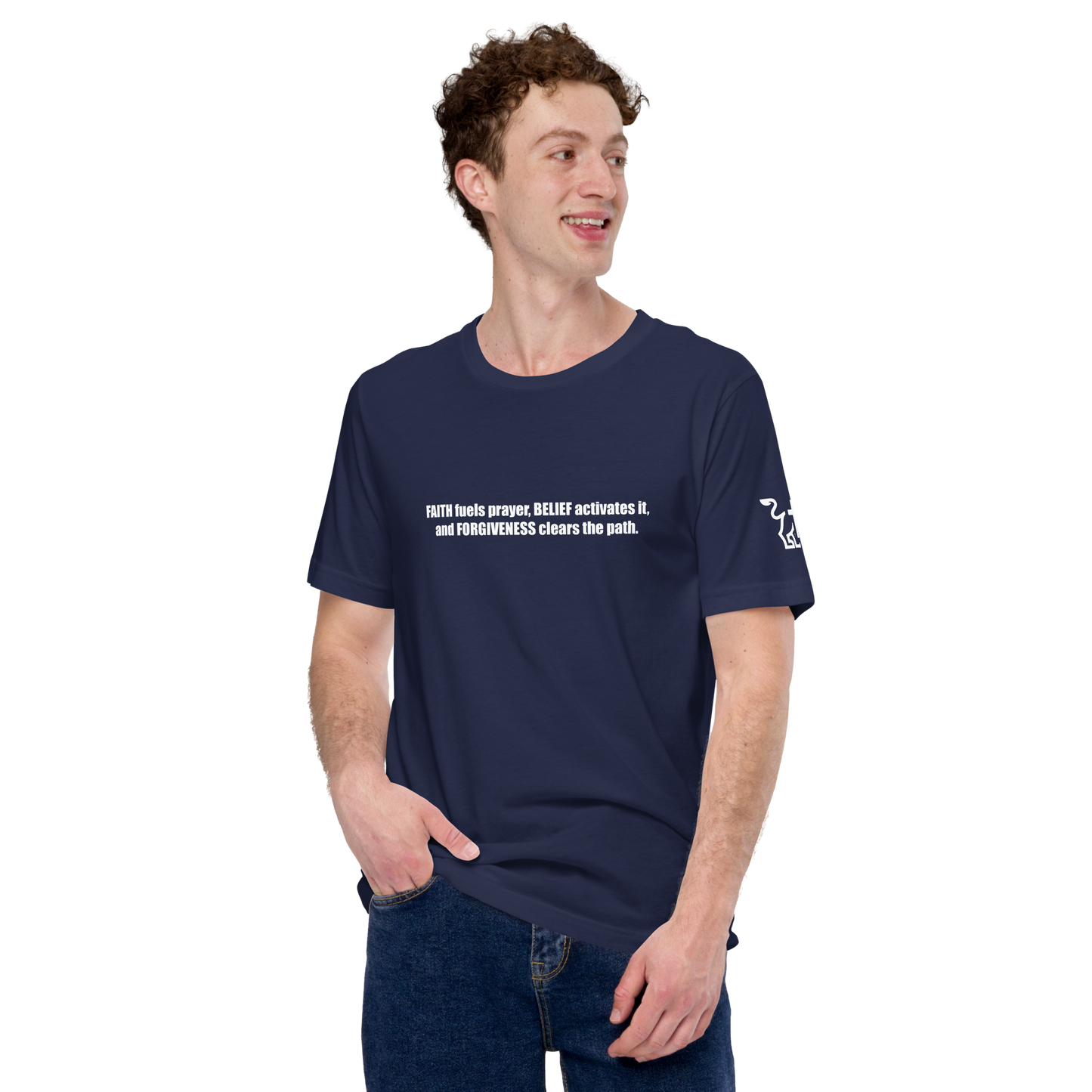 Justified In Christ Faith Belief Forgiveness T-Shirt | Christian Tee