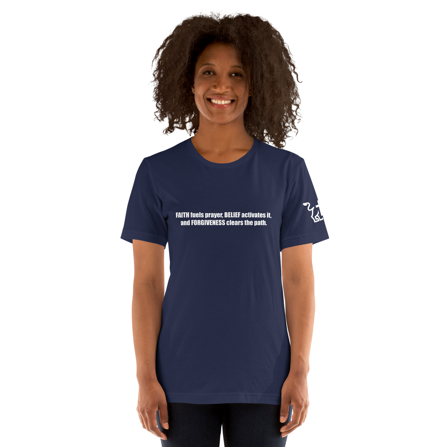 Justified In Christ Faith Belief Forgiveness T-Shirt | Christian Tee