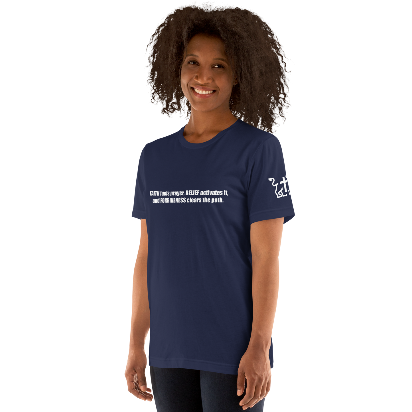 Justified In Christ Faith Belief Forgiveness T-Shirt | Christian Tee