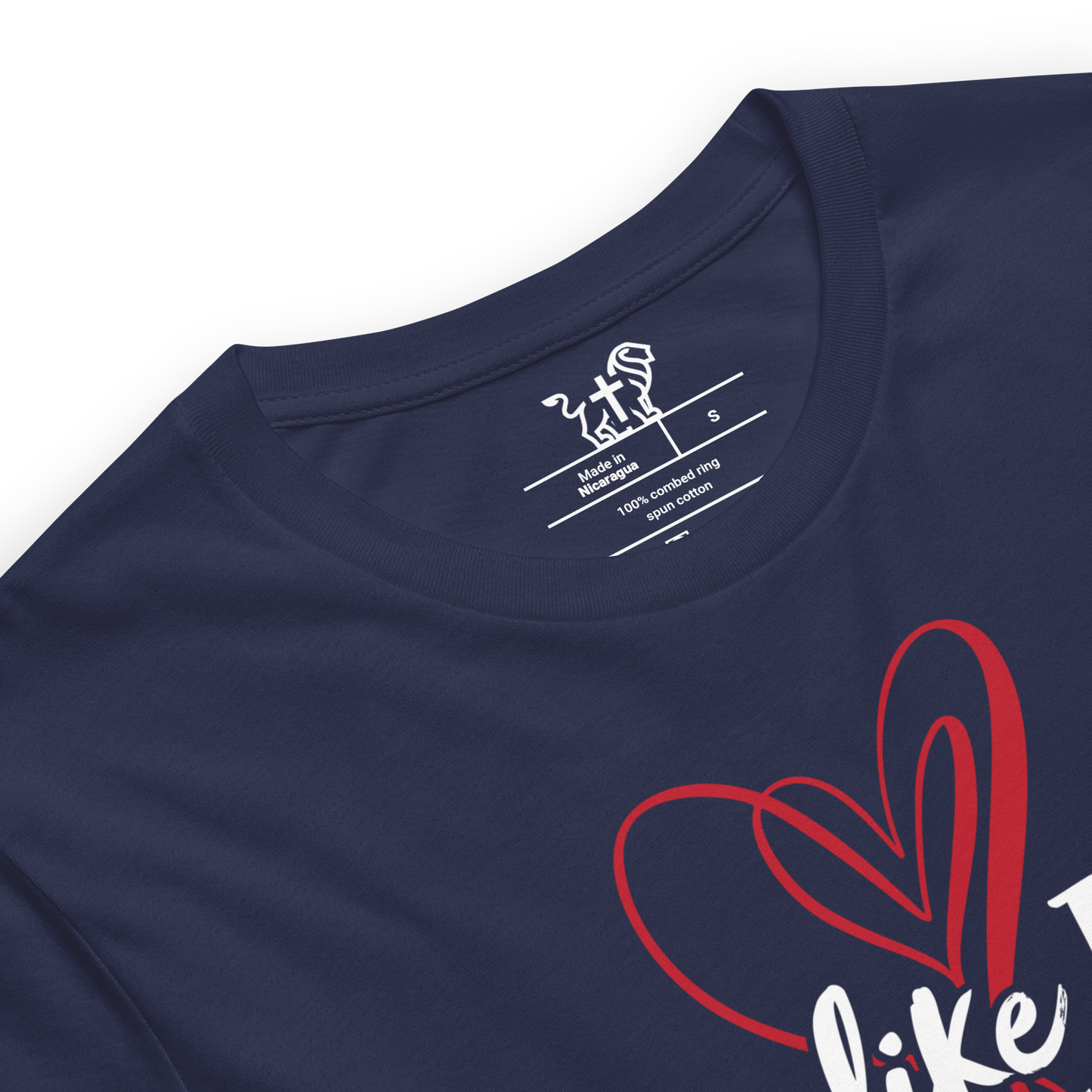 Justified In Christ Love like Jesus T-Shirt | John 15:12 Christian Tee
