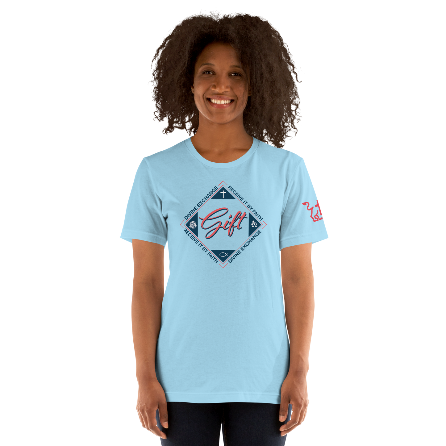Justified In Christ Divine Exchange T-Shirt | 2 Corinthians 5:21 Christian Tee