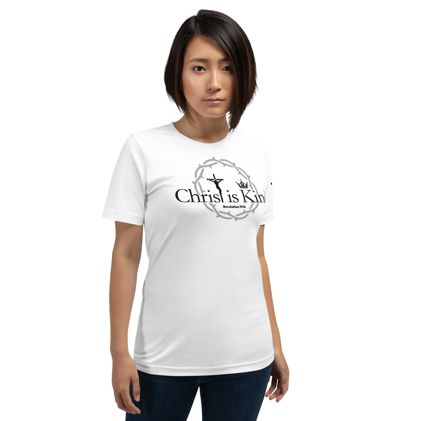 Justified In Christ Christ is King T-Shirt | Revelation 19:16 Christian Tee