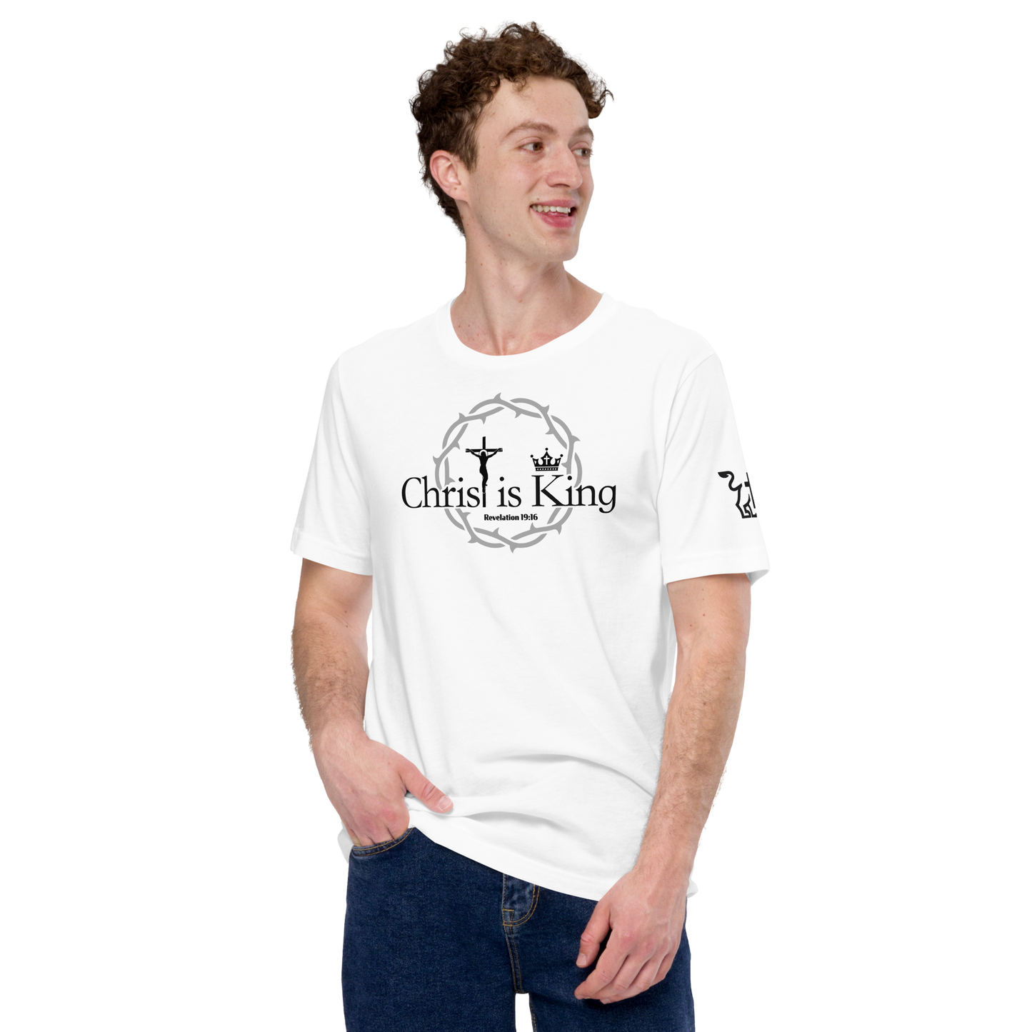 Justified In Christ Christ is King T-Shirt | Revelation 19:16 Christian Tee