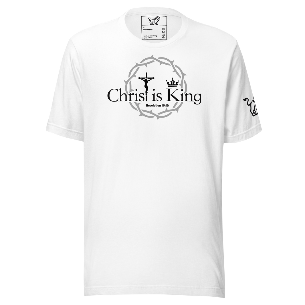 Justified In Christ Christ is King T-Shirt | Revelation 19:16 Christian Tee