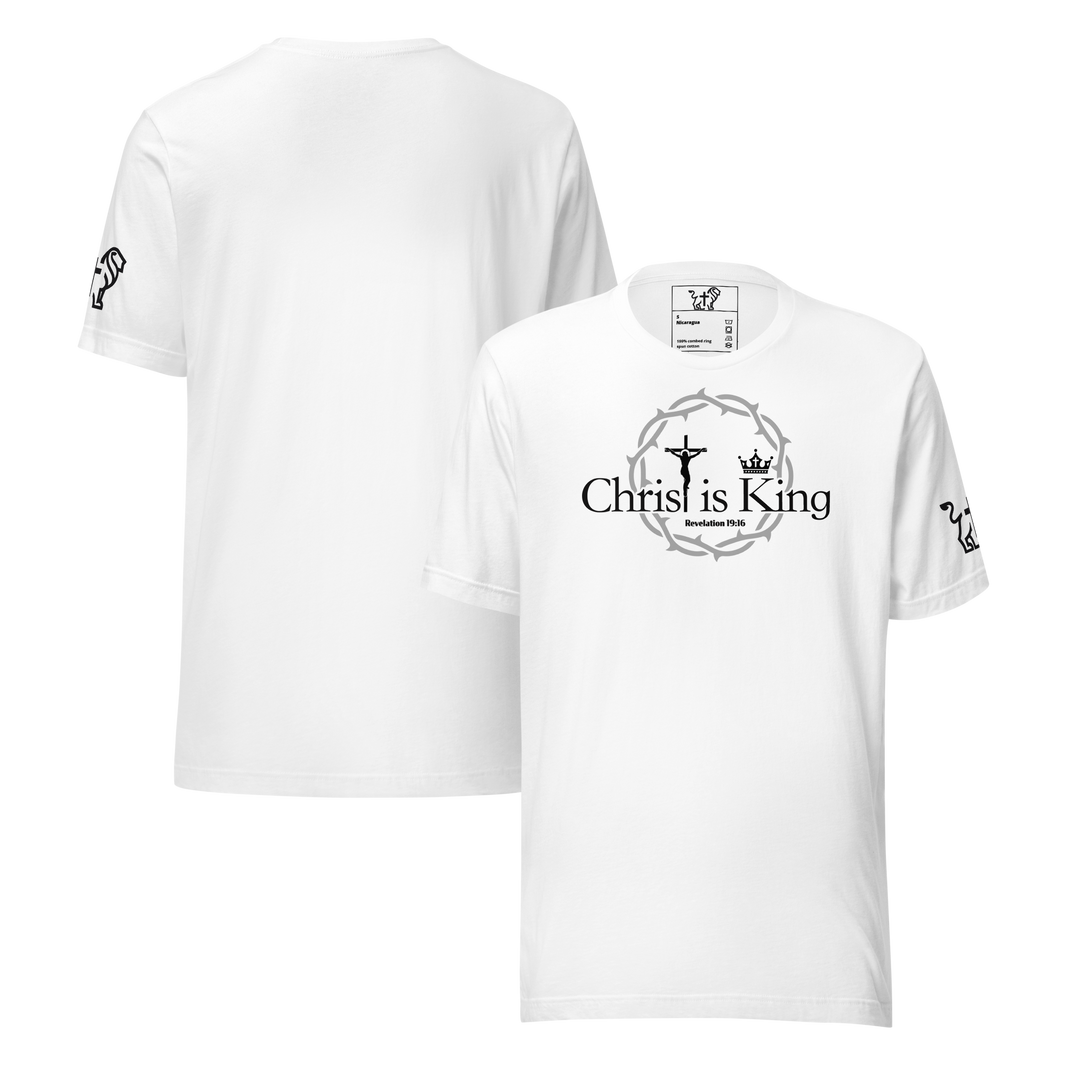 Justified In Christ Christ is King T-Shirt | Revelation 19:16 Christian Tee