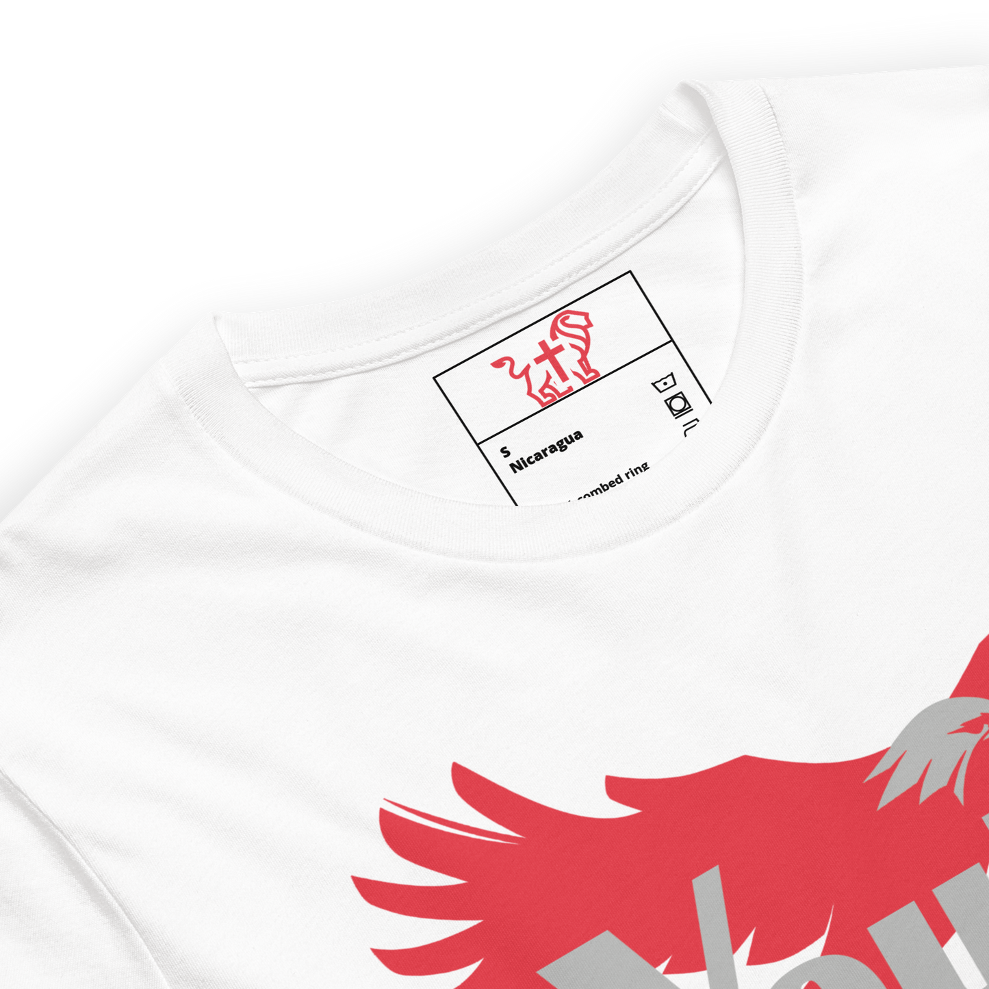 Justified In Christ Youth Renewed White T-Shirt | Psalm 103:5 Christian Tee
