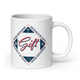 Justified In Christ Divine Exchange Ceramic Mug | 2 Corinthians 5:21 Christian Mug