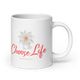 Justified In Christ Choose Life Ceramic Mug | Deuteronomy 30:19 Christian Mug
